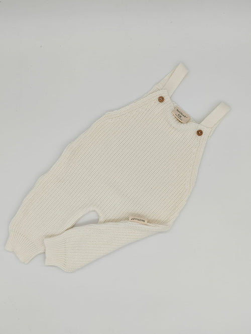 Ribstrikket Baby Overalls
