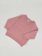 Klassisk baby striktrøje i bomuld