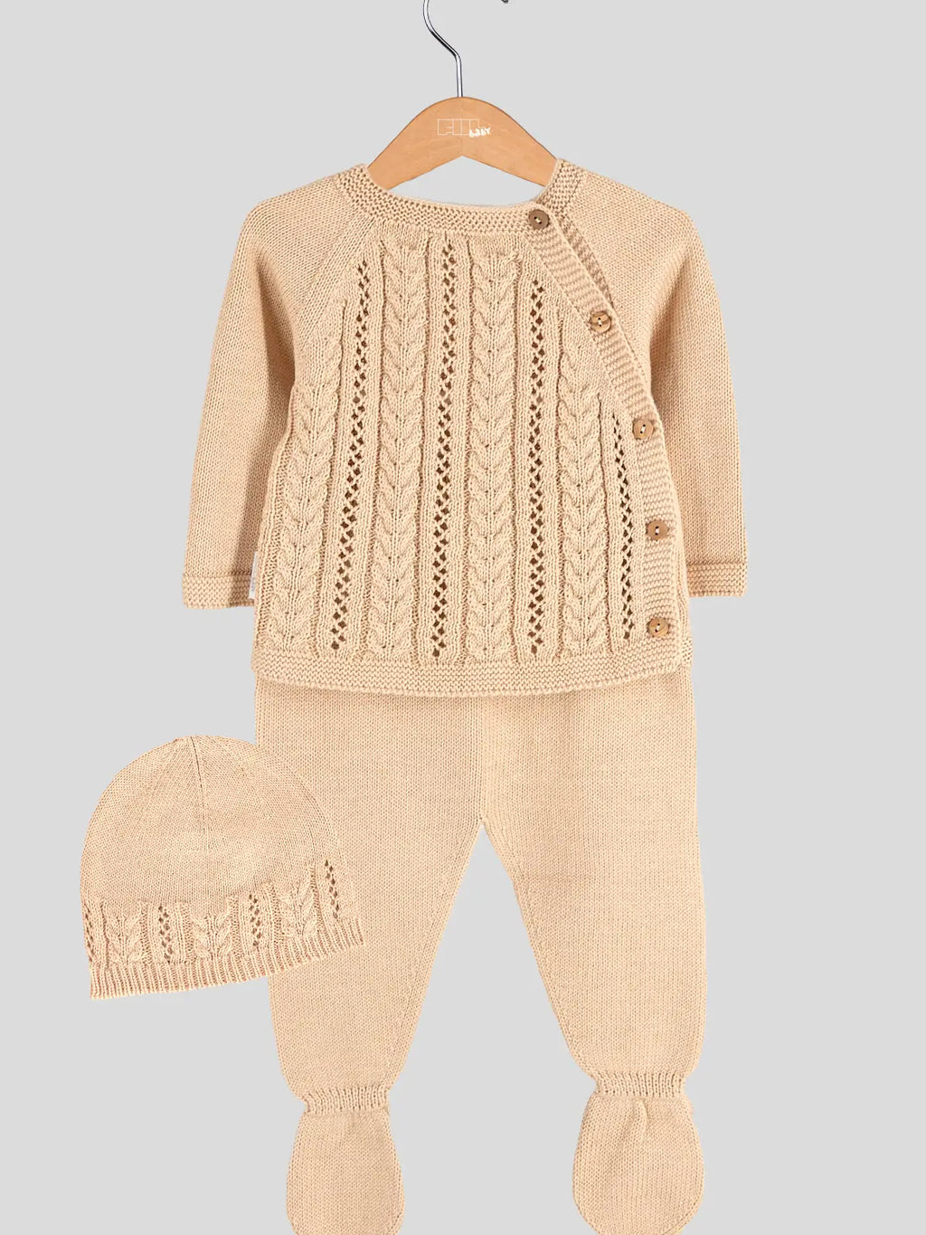 Striksæt i Hvedemønster – 3 Dele