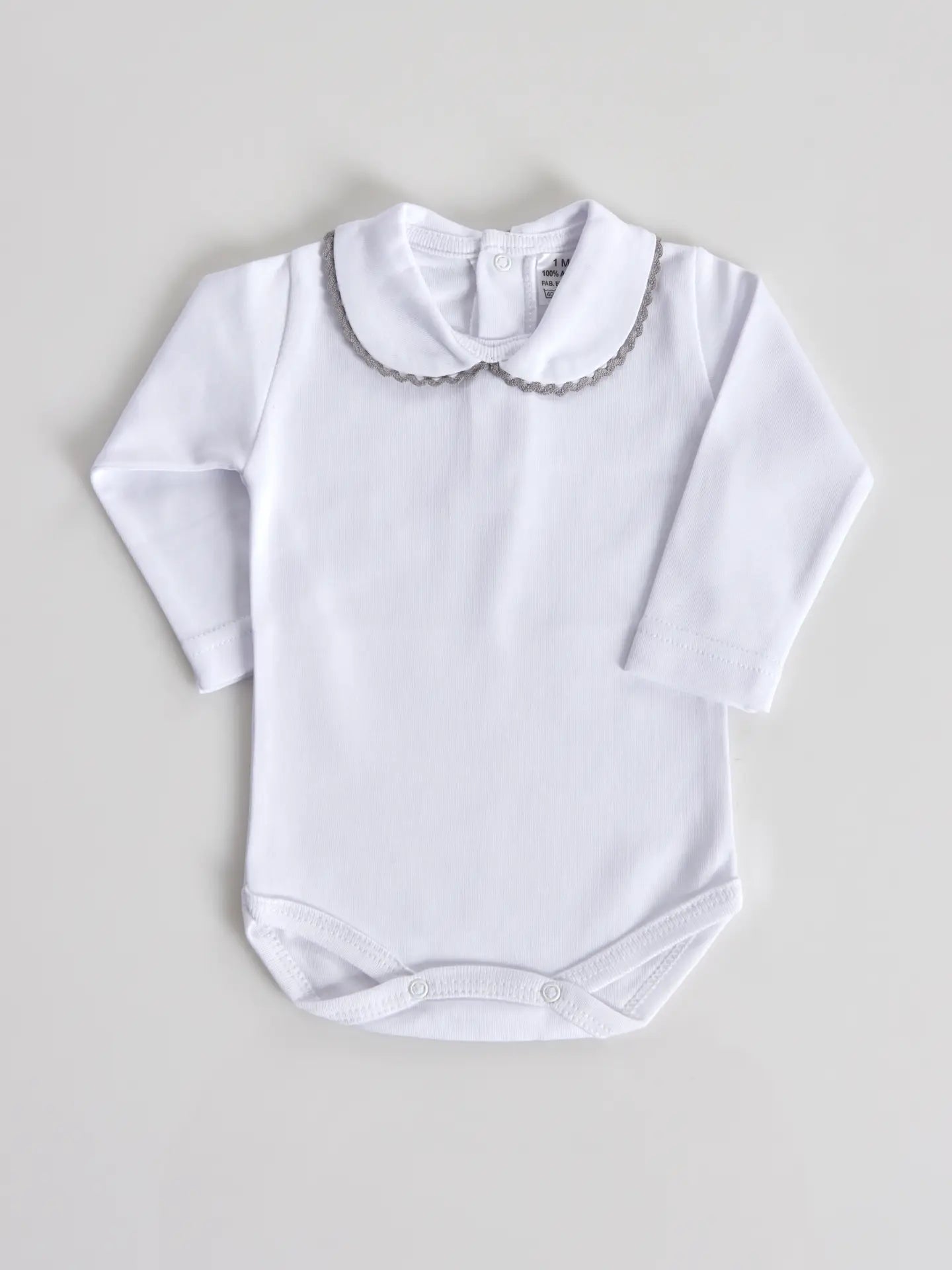 Kragen Babybody med Lange Ærmer