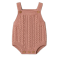 Baby strikromper i bomuld med kabelmønster og knapper fra NeliNord