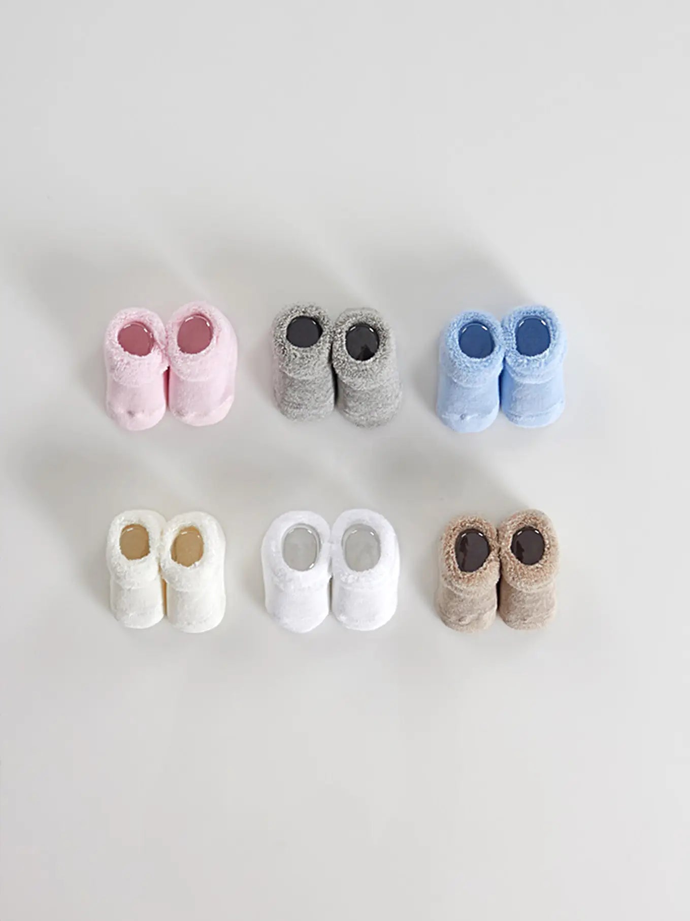 Baby Terry Strømper – 6-pak i assorterede farver