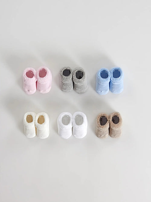 Baby Terry Strømper – 6-pak i assorterede farver