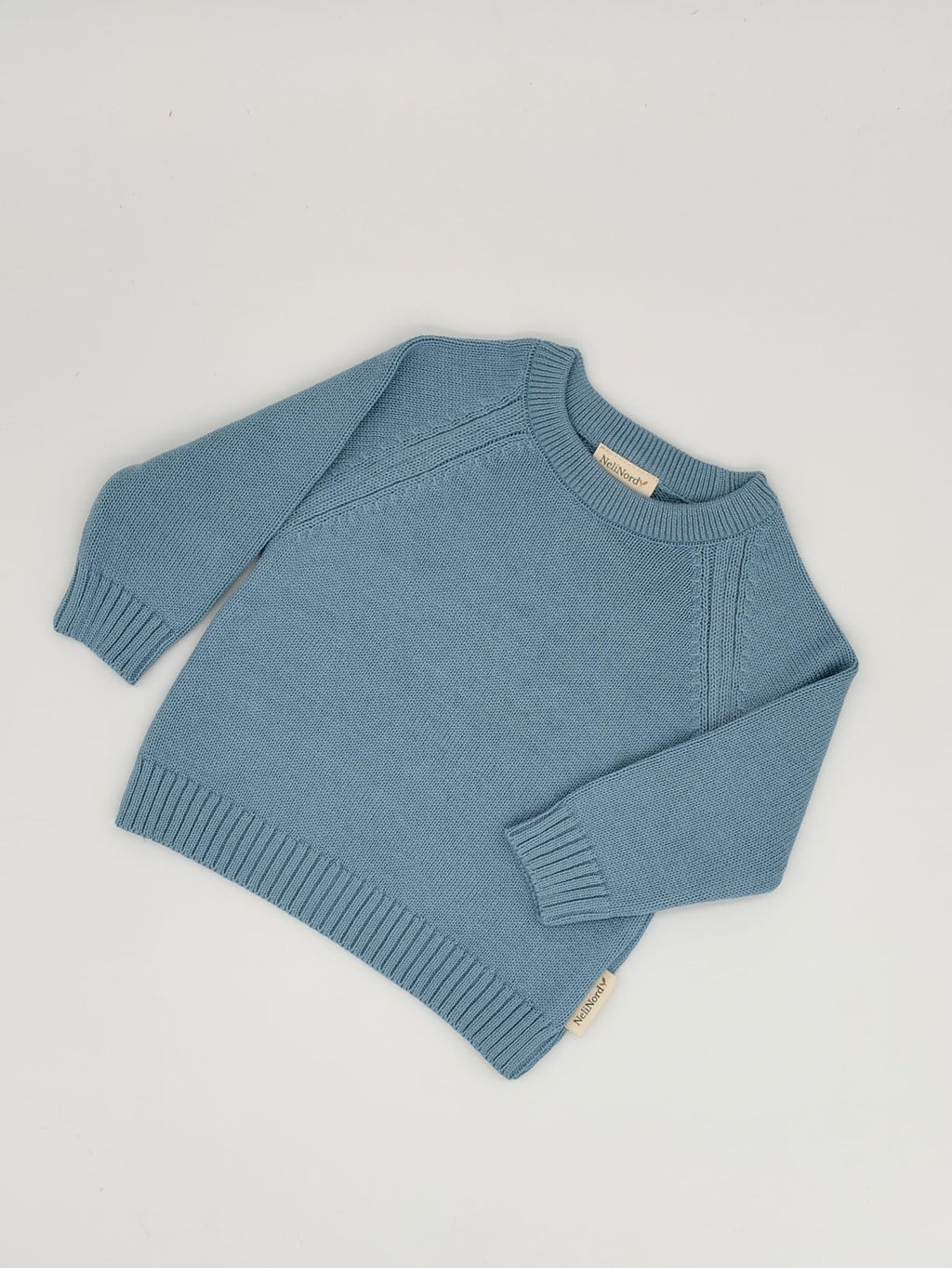 Klassisk baby striktrøje i bomuld